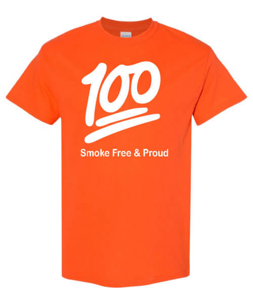 Smoke Free And Proud Tobacco Prevention Shirt