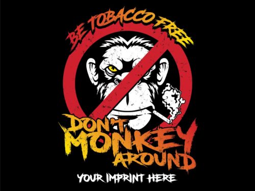 Tobacco Prevention Banner: Don’t Monkey Around with Tobacco - Customizable