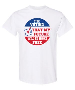 I'm Voting that My Future Will Be Smoke Free Tobacco Prevention Shirt
