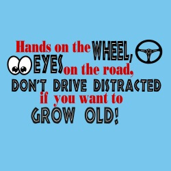 Texting and Driving Banner (Customizable): Hands on the Wheel Eyes on the Road 4