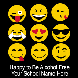 Alcohol Prevention Banner (Customizable): Happy to Be Alcohol Free 26