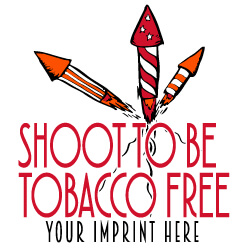 Tobacco Prevention Banner (Customizable): Shoot To Be Tobacco Free 3