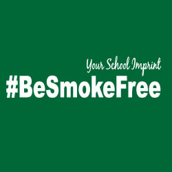 Tobacco Prevention Banner (Customizable): #BeSmokeFree 2