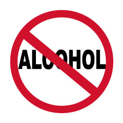 Alcohol Prevention Banner (Customizable): No Alcohol 42