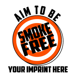 Tobacco Prevention Banner (Customizable): Aim To Be Smoke Free 37