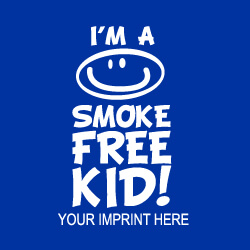 Tobacco Prevention Banner (Customizable): I'm A Smoke Free Kid 45