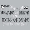 Texting and Driving Banner (Customizable): Phone Down Eyes Up