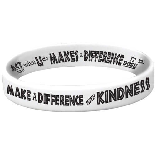 Make a Difference with Kindness Silicone Bracelet 1