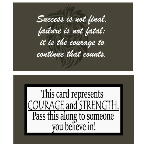 Courage And Strength Card 1