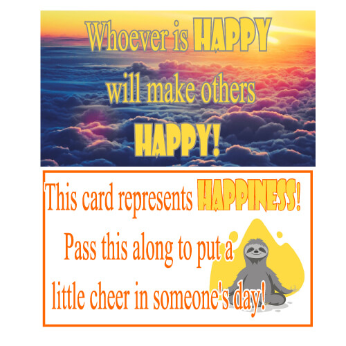 Happiness Pass It On Card 2