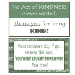 Kindness Pass It On Card 6