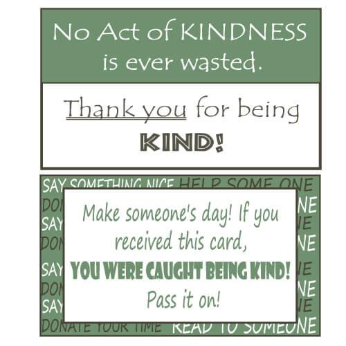 Kindness Pass It On Card 2