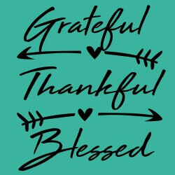 Predesigned Banner (Customizable): Grateful, Thankful, Blessed 3