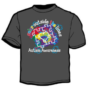 Autism Awareness Shirt: Color Outside the Line 3