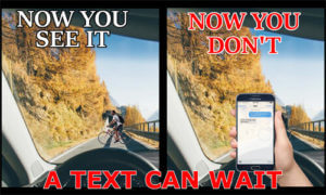 Texting and Driving Banner (Customizable): A Text Can Wait 4