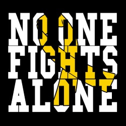 Cancer Awareness Banner (Customizable): No One Fights Alone 4