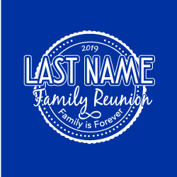 Family Reunion Banner (Customizable): Last Name Family Reunion 2