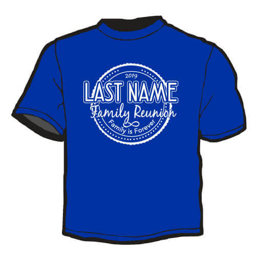 Shirt Template: Last Name Family Reunion 3
