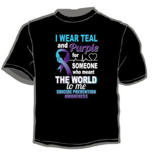 Shirt Template: I Wear Teal and Purple 10
