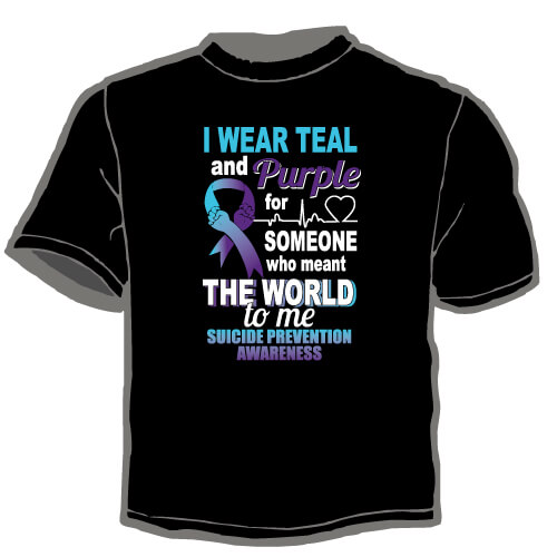 Shirt Template: I Wear Teal and Purple 1