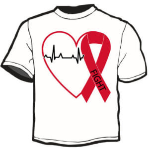 Health Awareness Shirt: Fight Heart Disease 23