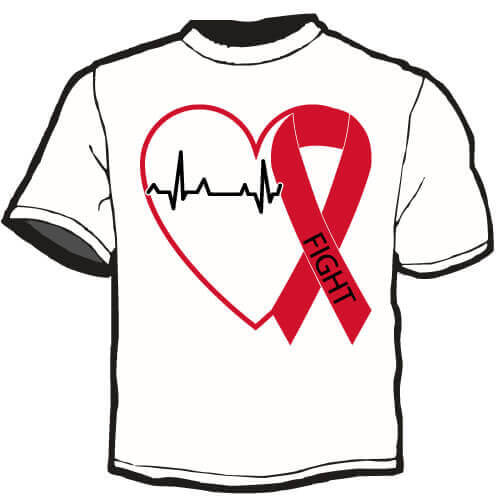 Shirt Template: Fight Heart Disease 3