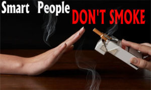 Tobacco Prevention Banner (Customizable): Smart People Don't Smoke 38