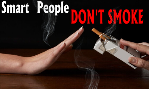 Tobacco Prevention Banner (Customizable): Smart People Don't Smoke 2