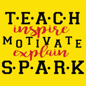 Teacher Appreciation Banner (Customizable): Teach, Inspire, Motivate, Explain, Spark