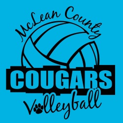 School Spirit Banner (Customizable): Cougars Volleyball 1