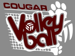 School Spirit Banner (Customizable): Cougar Volleyball 23
