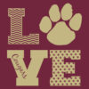 School Spirit Banner (Customizable): Love Cougars