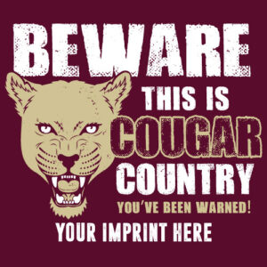 School Spirit Mascot Banner (Customizable): Beware This Is  “Mascot Goes Here” Country