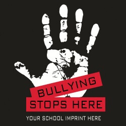 Bullying Prevention Banner (Customizable): Bullying Stops Here 9