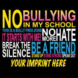 Bullying Prevention Banner (Customizable): No Bullying In