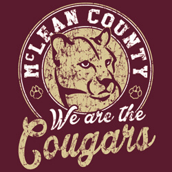 School Spirit Banner (Customizable): We Are The Cougars 2