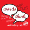 Bullying Prevention Banner (Customizable): Words Think