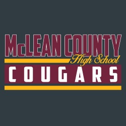 School Spirit Banner (Customizable): McLean County Cougars 3