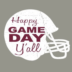 Predesigned Banner (Customizable): Happy Game Day Y'all 3