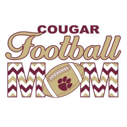 School Spirit Banner (Customizable): Cougar Football Mom 21