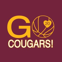 School Spirit Banner (Customizable): Go Cougars