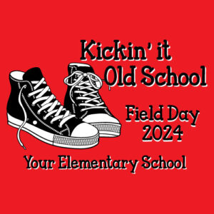 Field Day Banner (Customizable): Kickin’ It Old School 2024