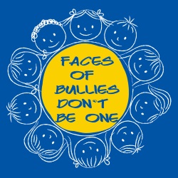 Bullying Prevention Banner (Customizable): Faces Of Bullies Don't Be One 3