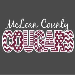 School Spirit Banner (Customizable): McLean County Lady Cougars 1