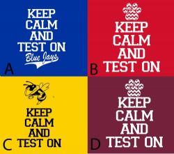 Predesigned Banner (Customizable): Keep Calm and Test On 1