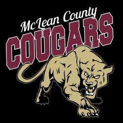 School Spirit Banner (Customizable): McLean County Cougars 1