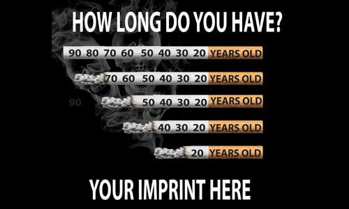 Tobacco Prevention Banner (Customizable): How Long Do You Have? 3