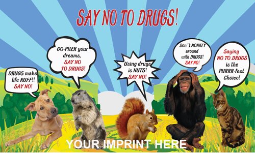 Predesigned Banner (Customizable): Say No To Drugs! 3