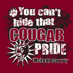 School Spirit Banner (Customizable): You Can't Hide That Cougar Pride 2