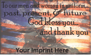Predesigned Banner (Customizable): To Our Men And Women In Uniform... 7